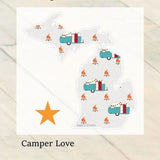 Decal  //  Michigan  ~  Camper Love Michigan Decal