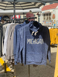 Michigan ~  Navy Cowl Neck Sweatshirt