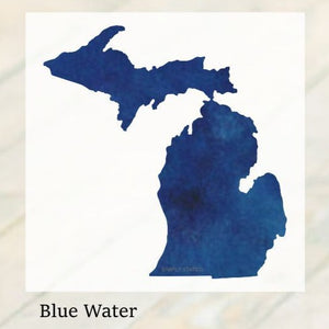 Decal  //  Michigan  ~  Blue Water Michigan Decal