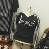 Apparel //  Michigan ~  Striped Comfy Sweatshirt